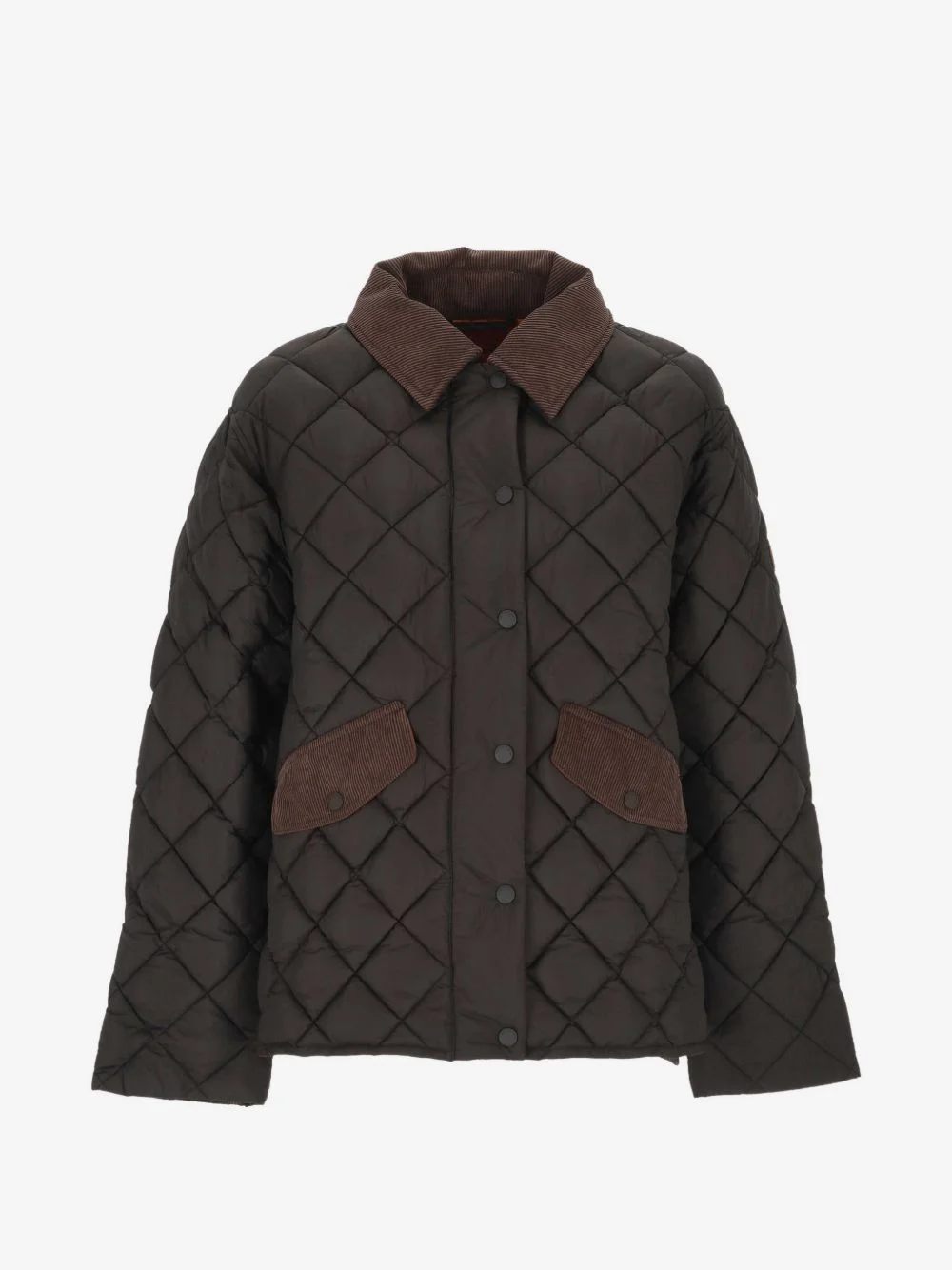 Jodie corduroy-collar puffer jacket - 1