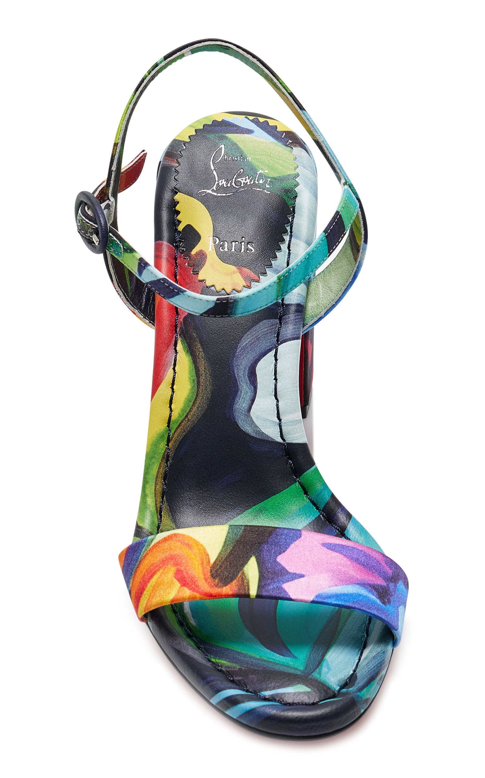 Miss Jane 85mm Printed Satin Sandals multi - 2
