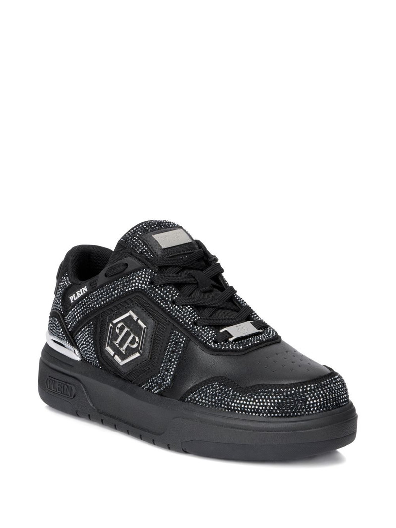 PHILIPP PLEIN SK8R rhinestone low-top sneakers outlook