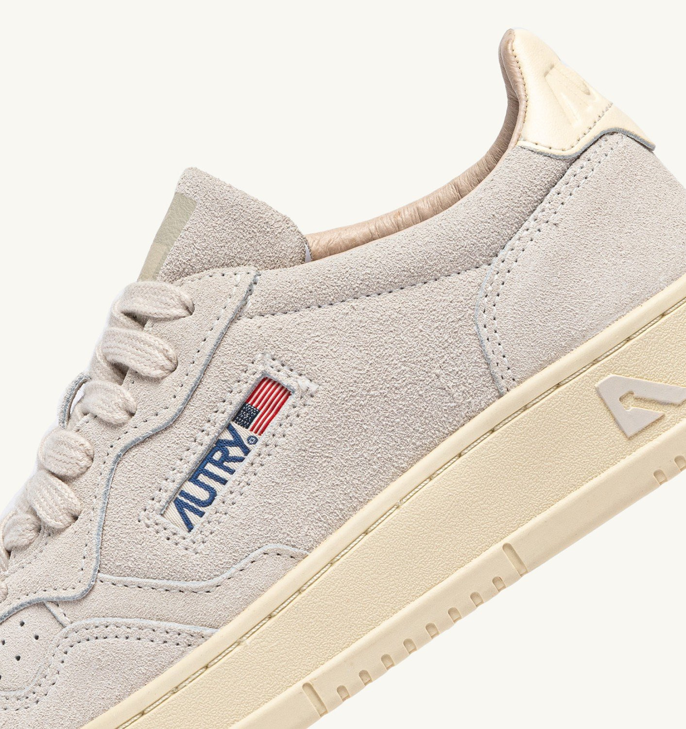 MEDALIST LOW SNEAKERS IN MARBLE AND OFF WHITE SUEDE - 6