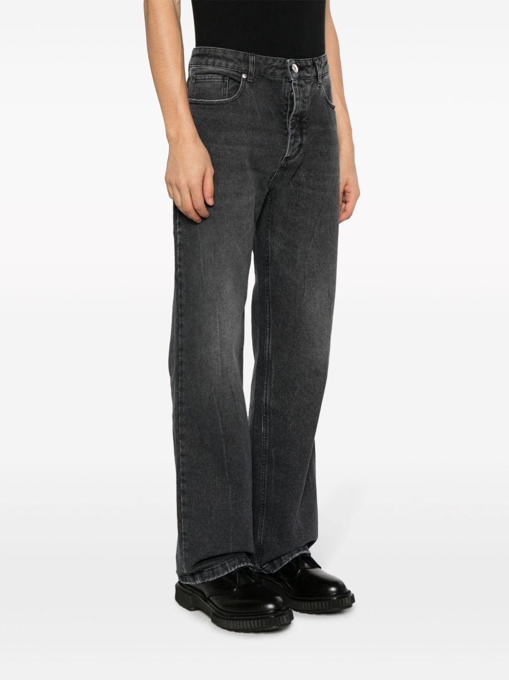 mid-rise straight-leg jeans - 3