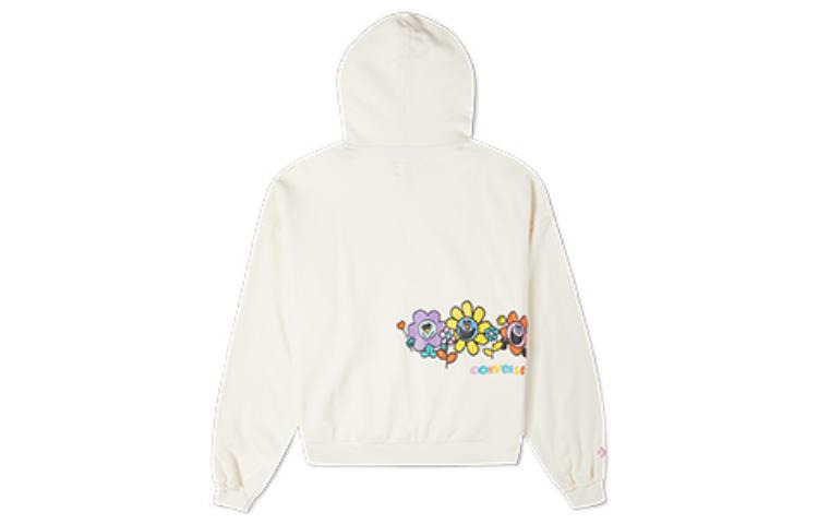 (WMNS) Converse Crafted Fashion Graphic Hoodie 'White' 10024178-A02 - 2