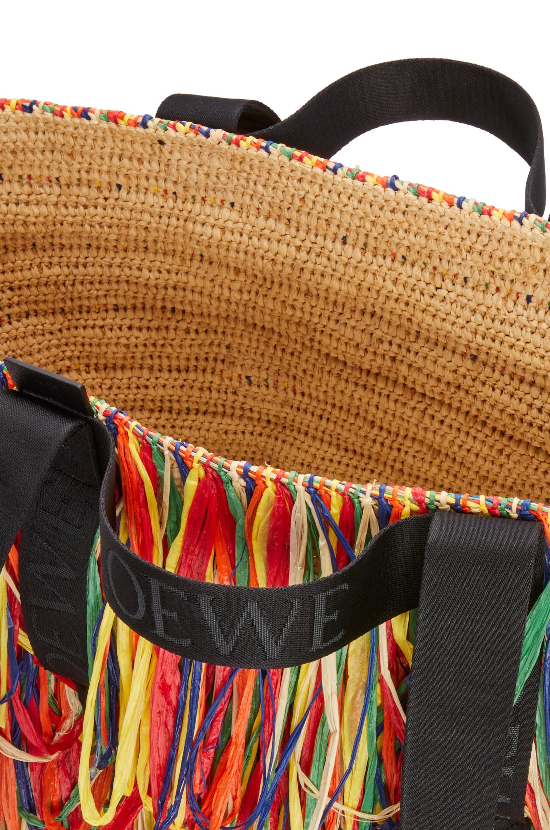 Loewe Fold Shopper in raffia | REVERSIBLE