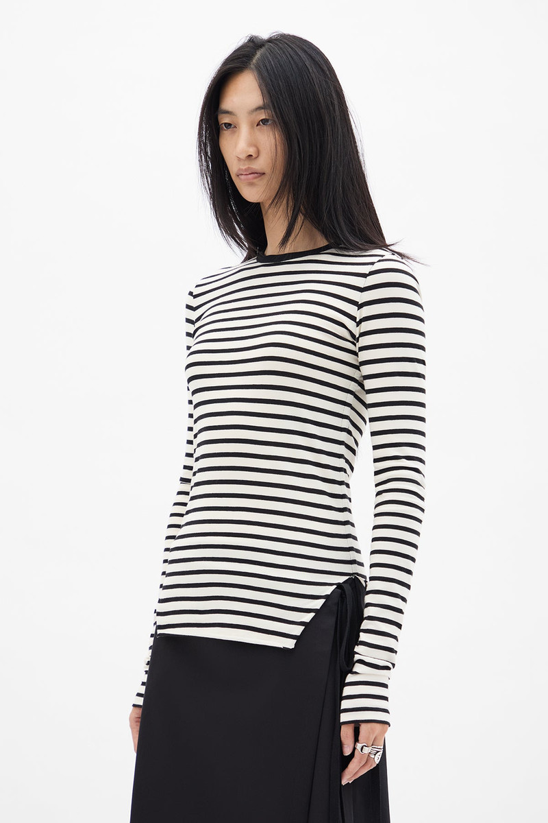 Oke Wrinkled Cropped Long Sleeve Top 6