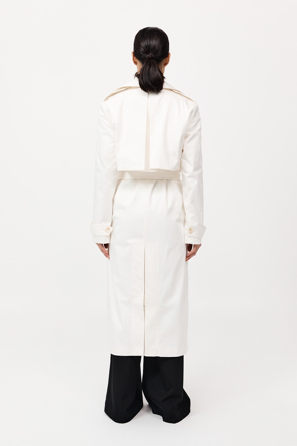 Classic Trench Coat - Off White - 5