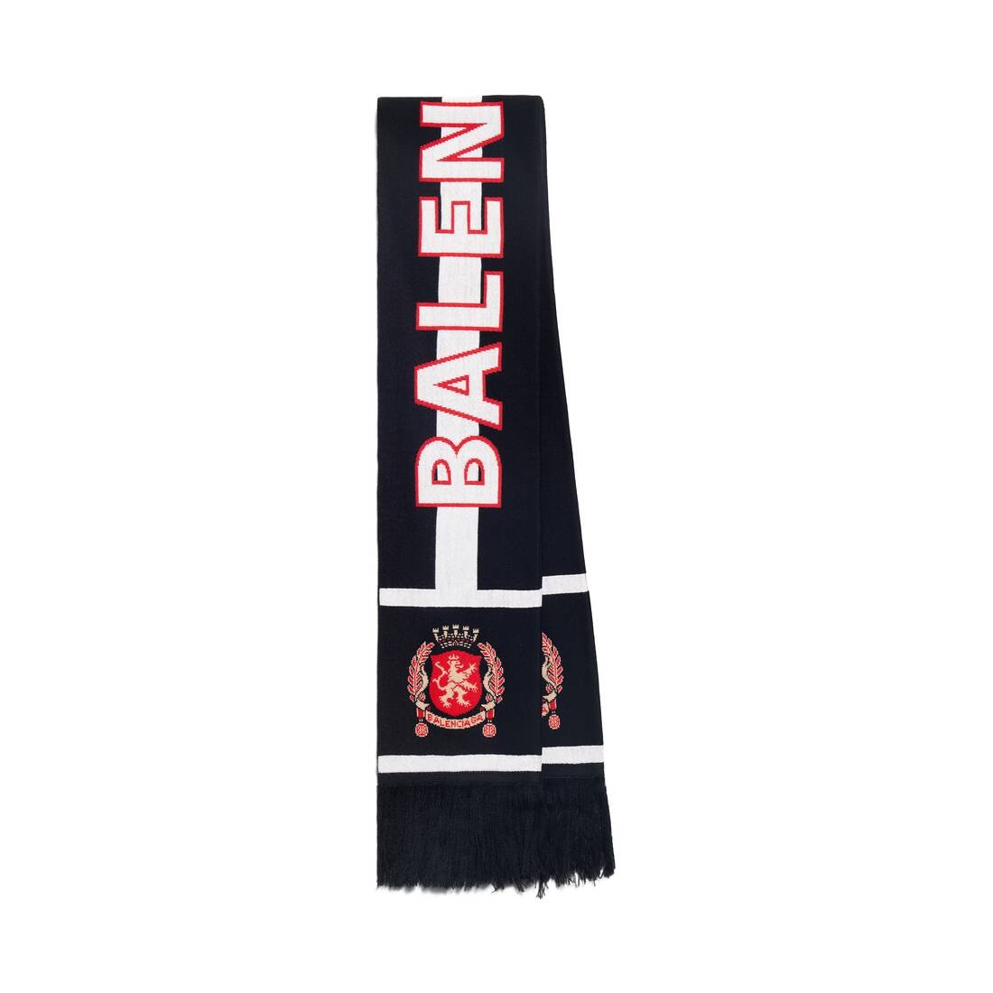 Men's Paris Soccer Scarf in Black/white - 1