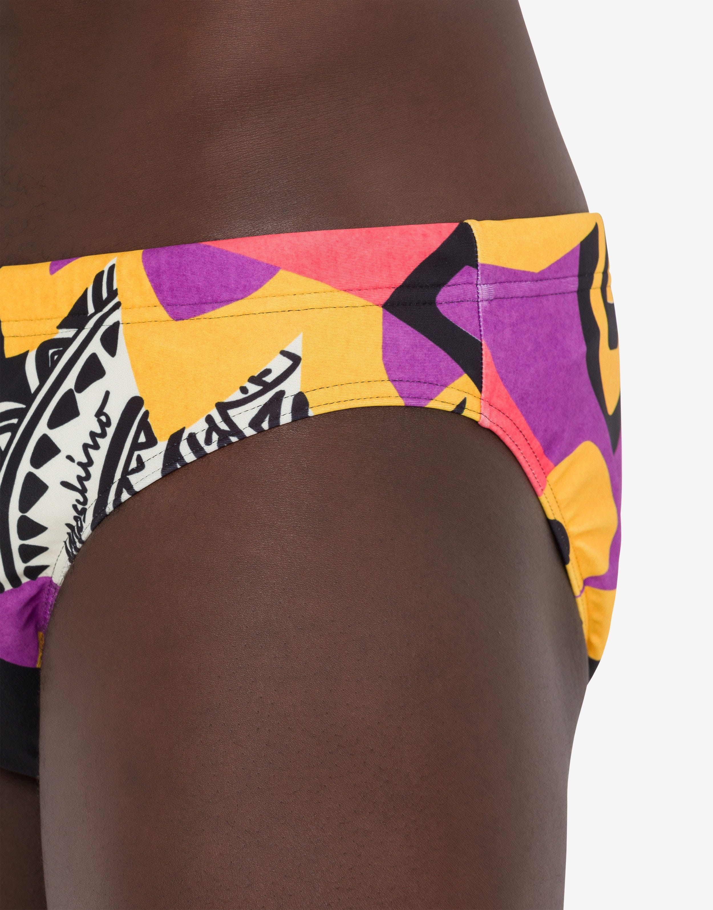 GEOMETRIC PRINT BIKINI BOTTOMS - 4