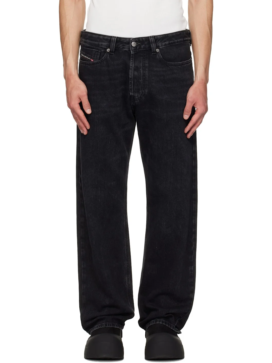 Black Relaxed 1980 D-Eeper Jeans - 1