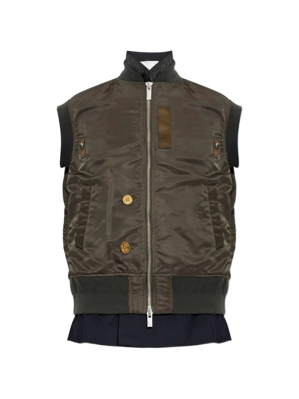 layered hybrid vest - 1
