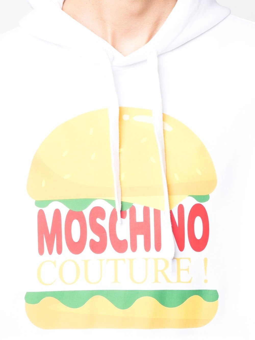 burger-logo print hoodie - 5