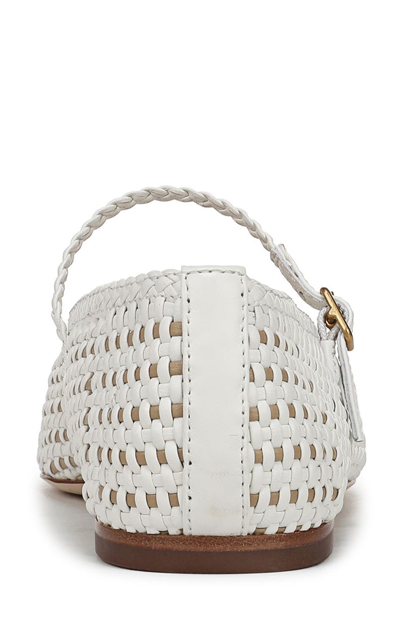 Veronica Beard Ellie Woven Flat in Coconut/Sand at Nordstrom - 7