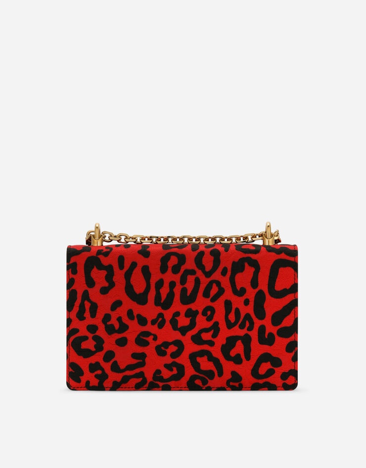 Leopard-print brocade DG Girls bag - 4