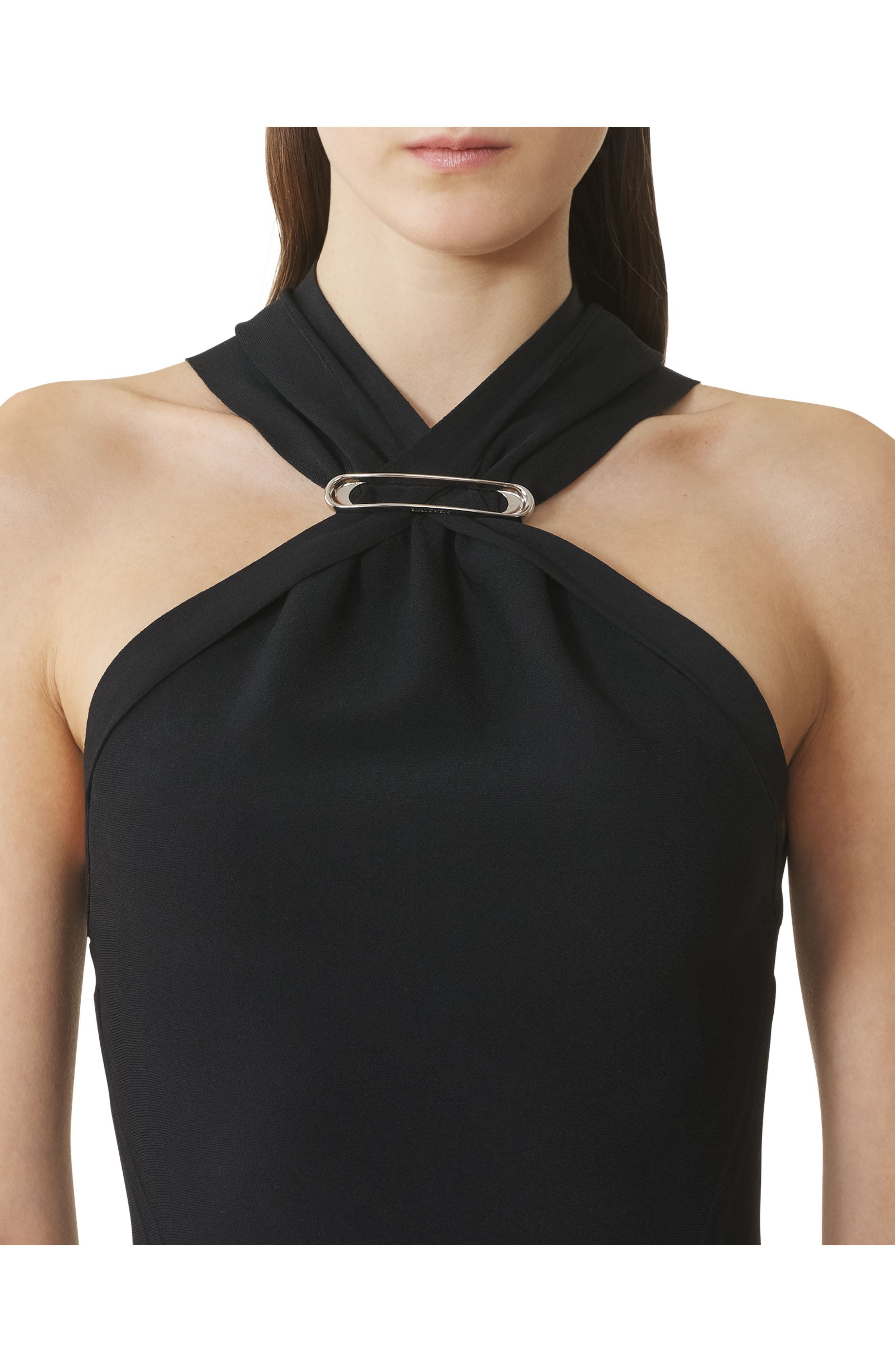 Lanvin Long Viscose Dress in Black at Nordstrom - 5