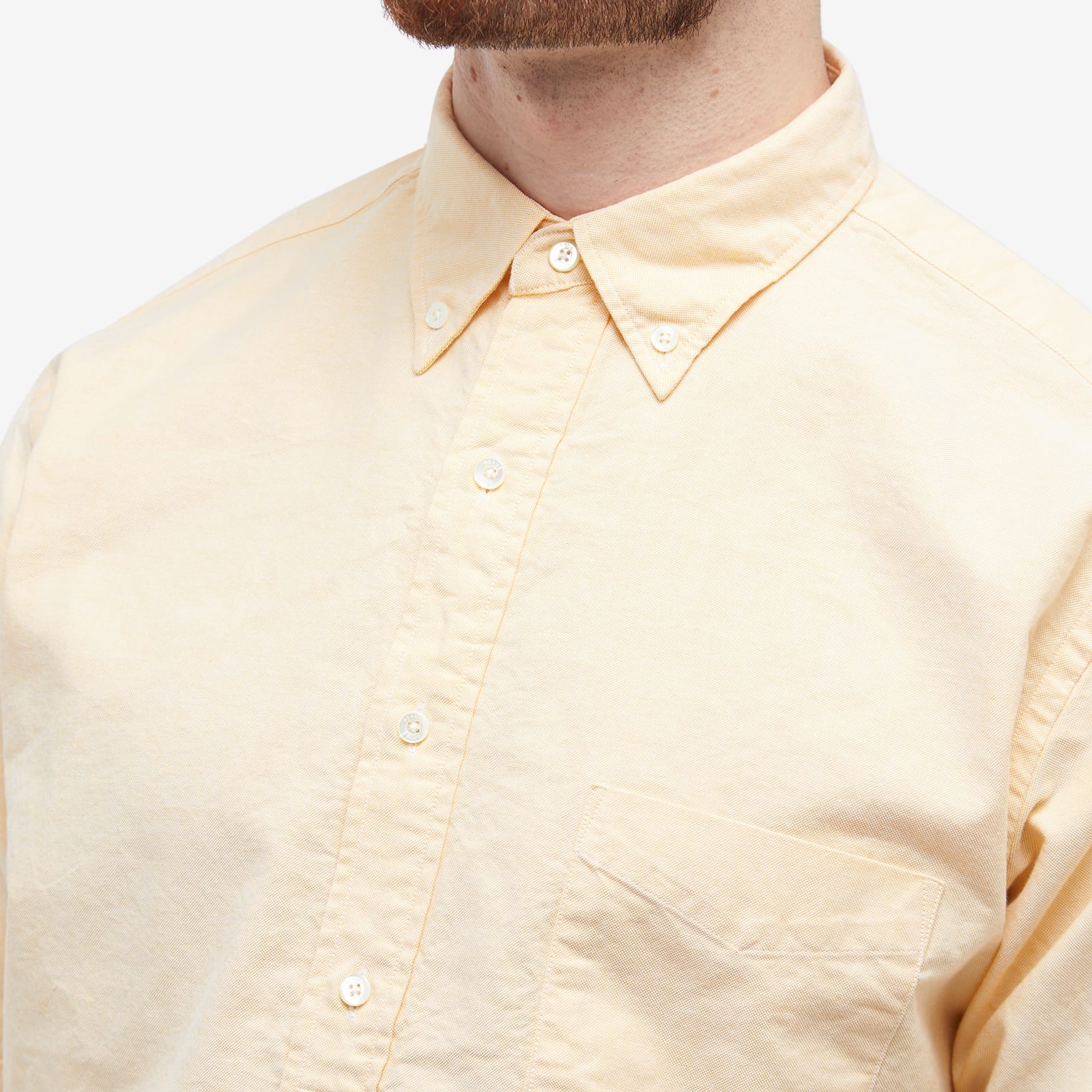 Beams Plus BD Popover Short Sleeve Oxford Shirt - 5