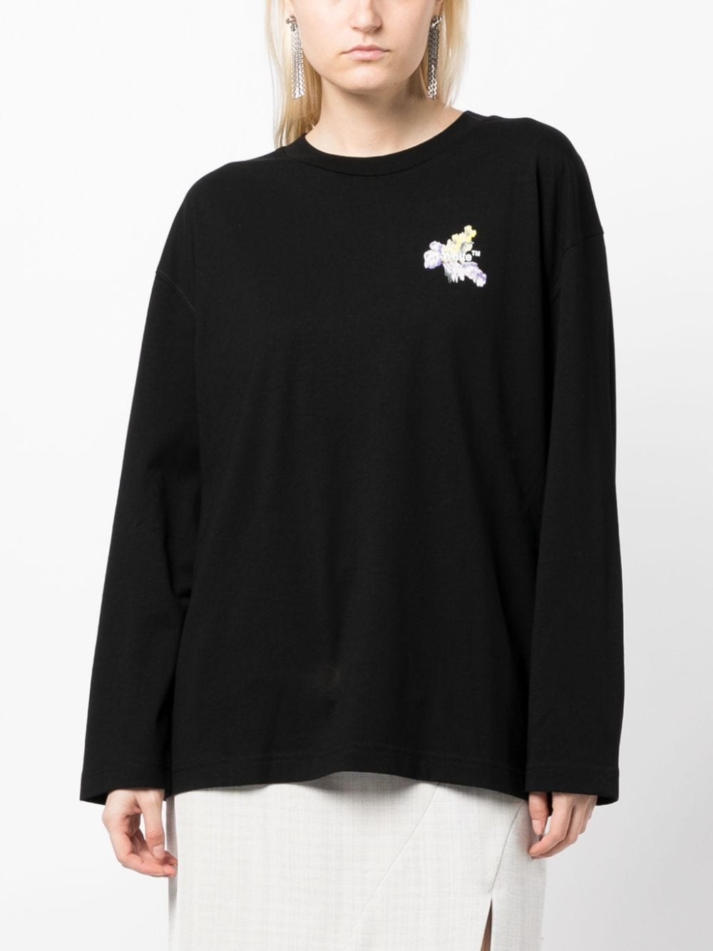 Flower Arrow cotton sweatshirt - 3