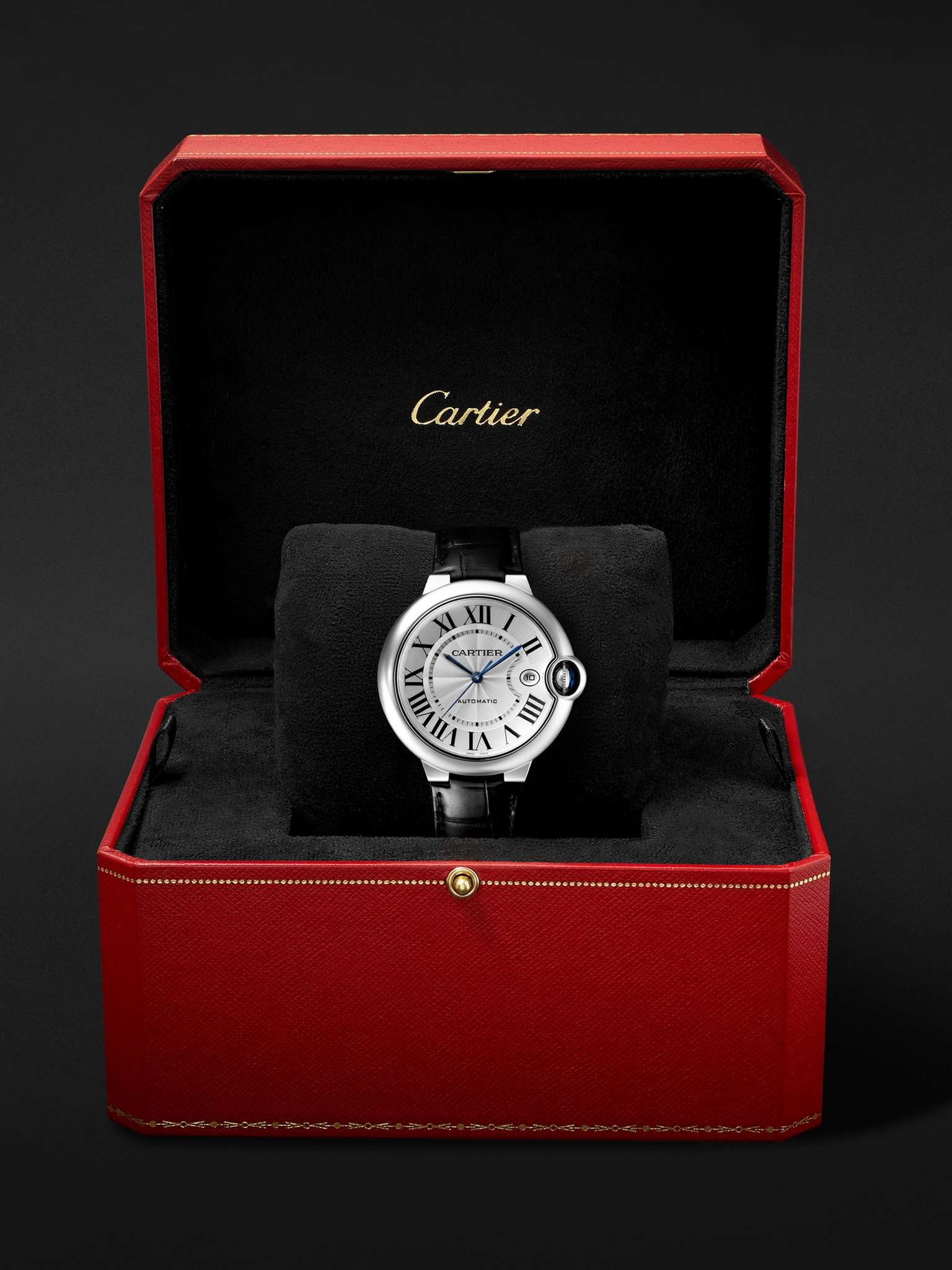 Ballon Bleu de Cartier Automatic 40mm Stainless Steel and Alligator Watch, Ref. No. WSBB0039 - 7
