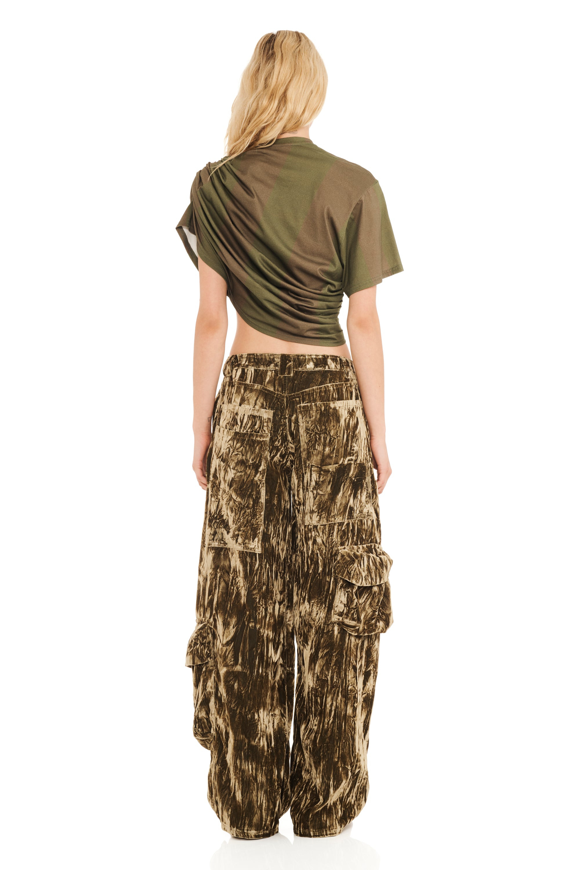 LAWN CARGO PANT MOSS VELVET - 4