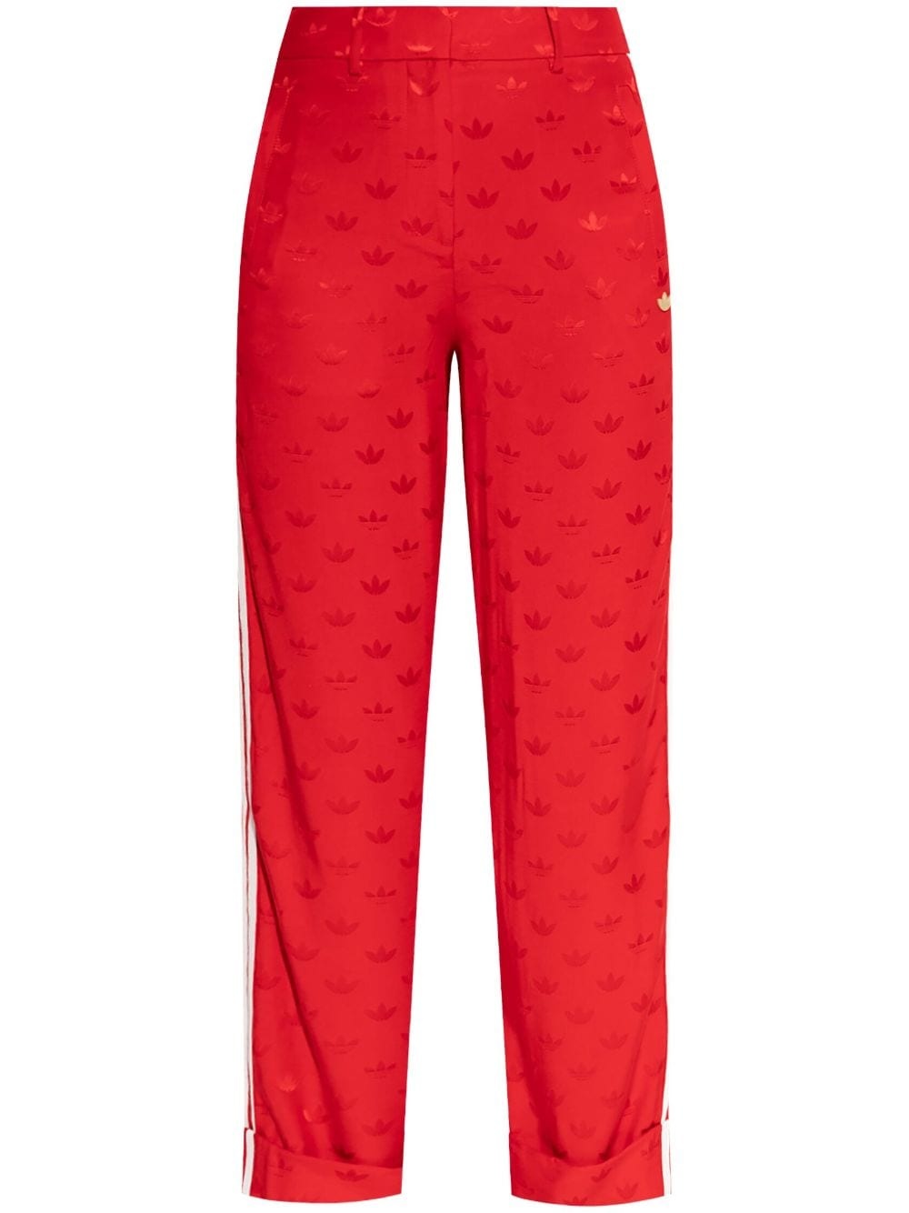 monogram-jacquard trousers - 1