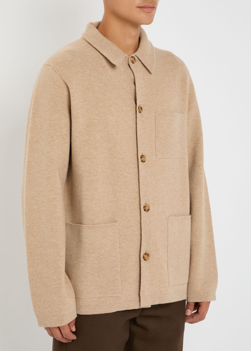 LARDINI Lardini Melange Wool Overshirt outlook