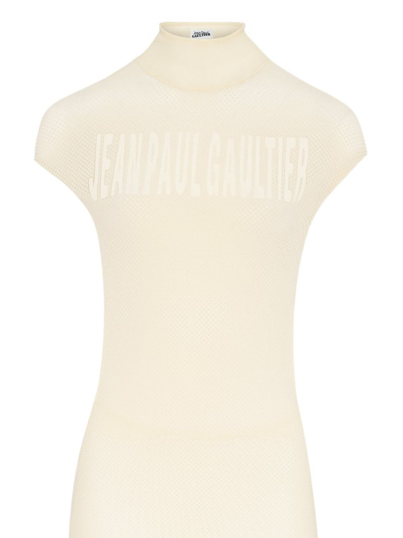 Jean Paul Gaultier logo midi dress outlook