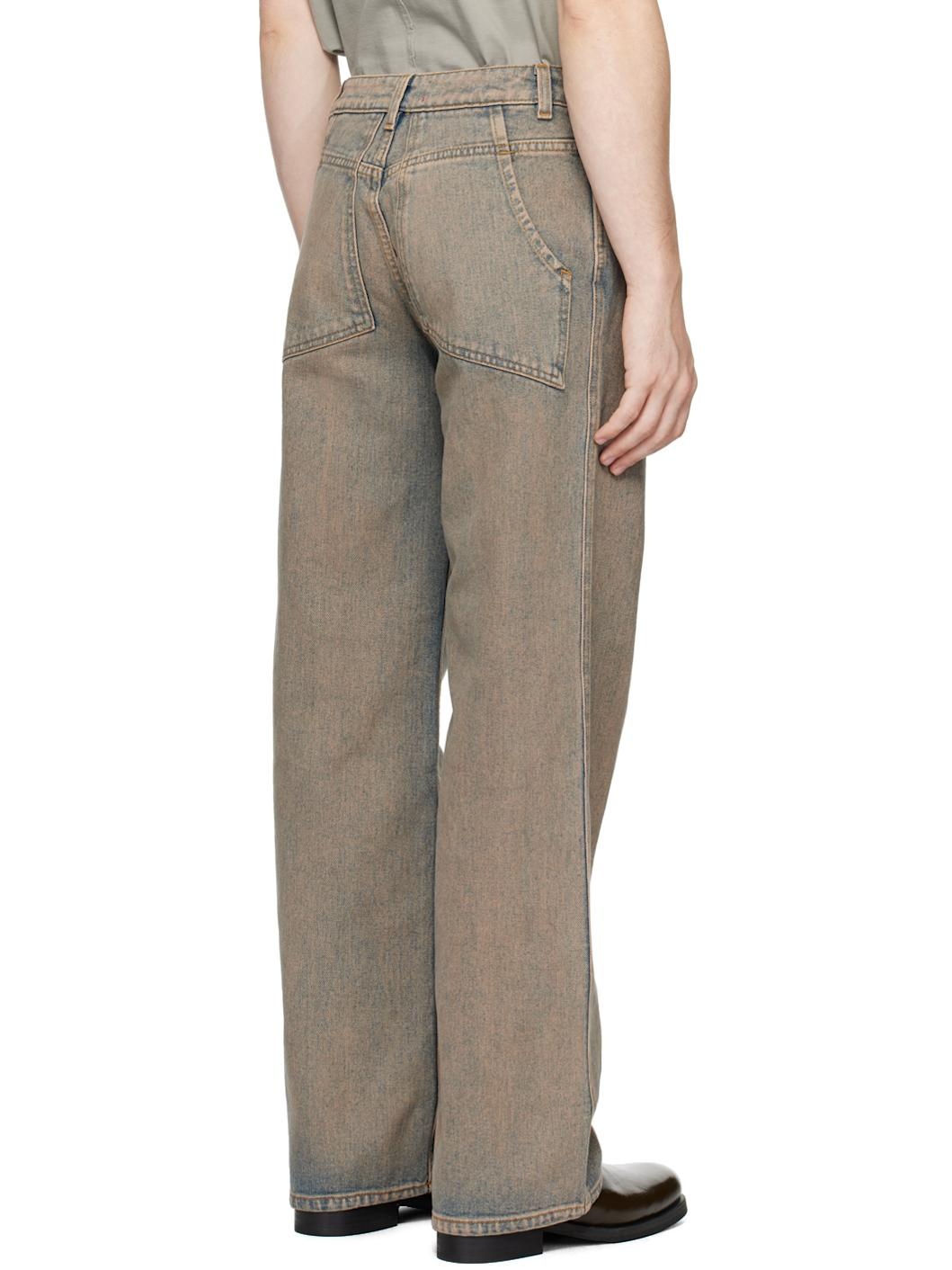 Blue Wide Leg Jeans - 3