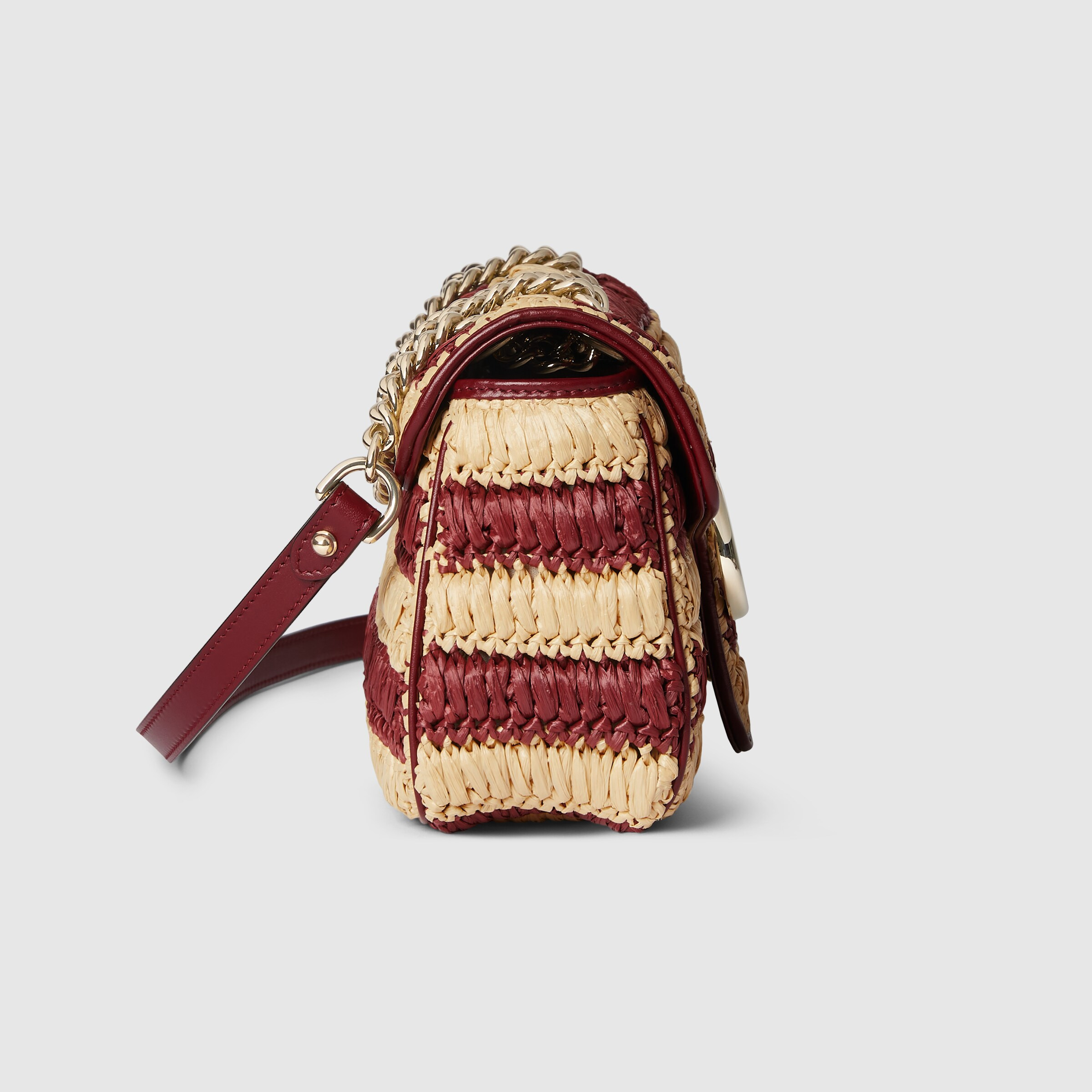 GG Marmont woven medium shoulder bag - 8