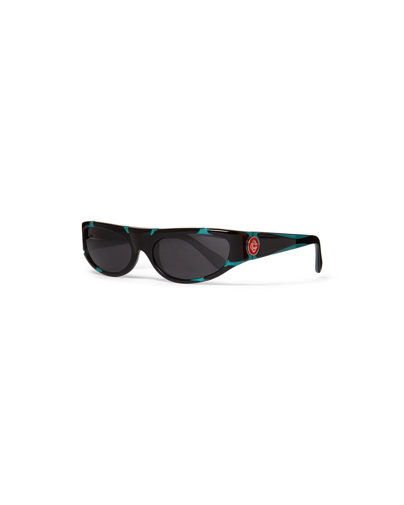 Black & Mint Sport Sunglasses | Casablanca Paris 1