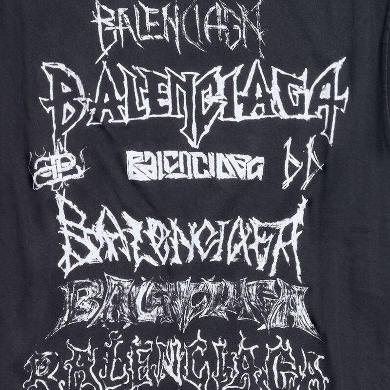 Balenciaga Diy Metal T-shirt 'Black White' 641675TPVO31569 - 5