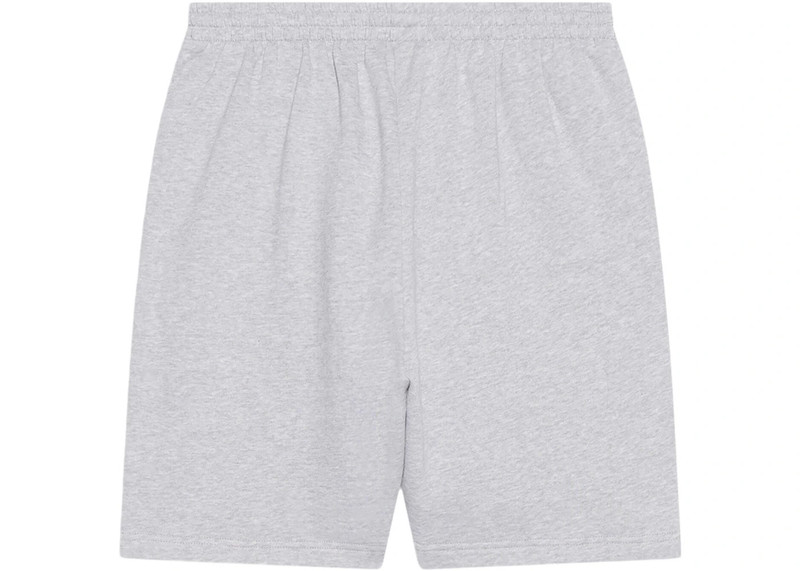 BALENCIAGA Balenciaga Political Campaign Large Fit Sweat Shorts Grey/White/Red outlook