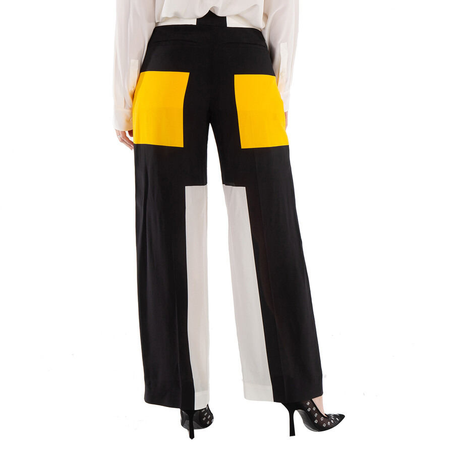 Burberry Deep Saffron Colorblock Jane Tailored Trousers - 5