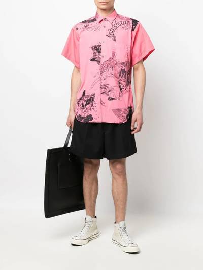 Comme des Garçons SHIRT cartoon-print short-sleeve shirt outlook