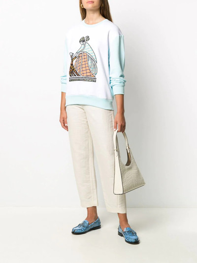 Lanvin patchwork logo sweatshirt outlook