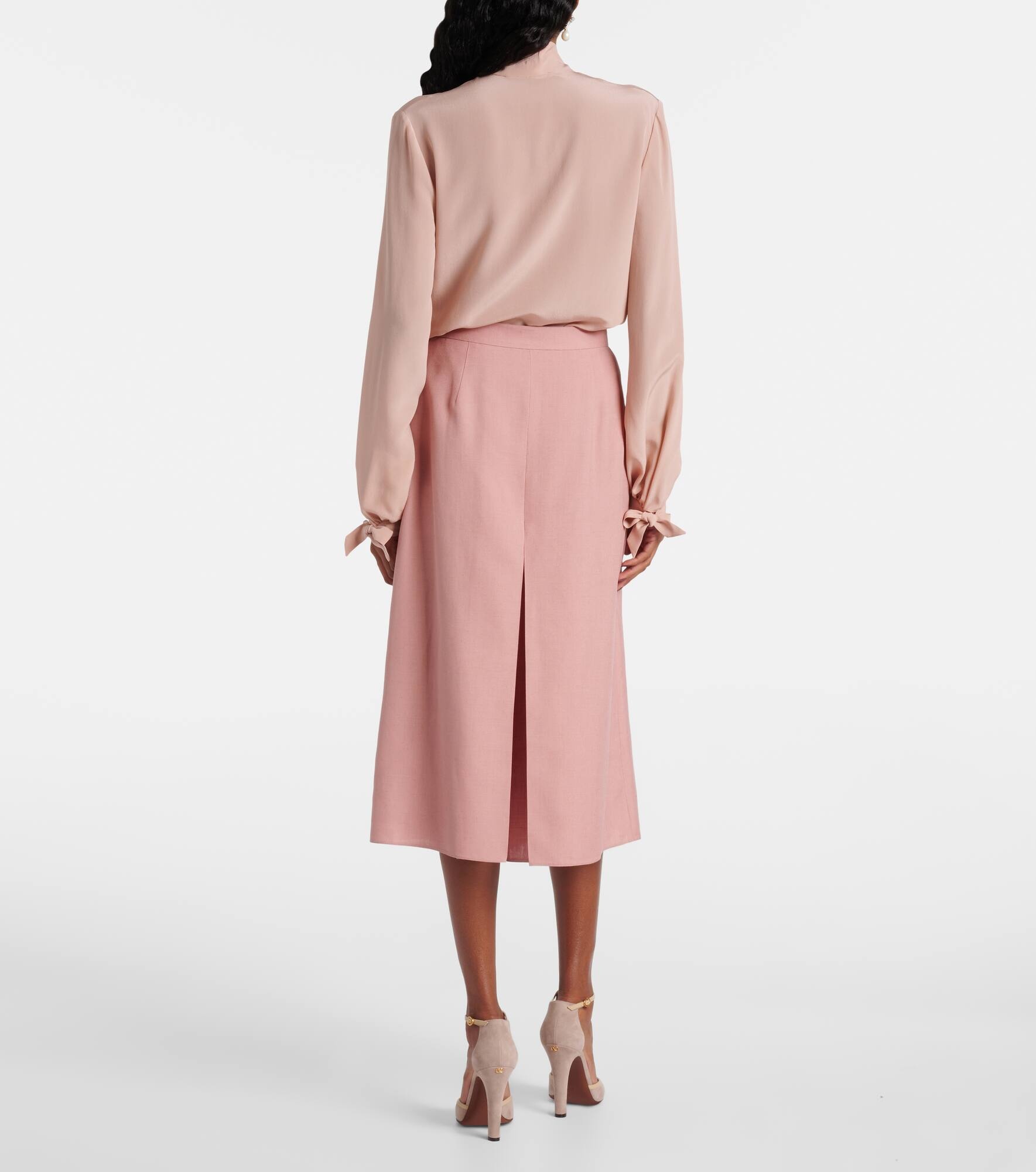 High-rise wide-leg skort - 3