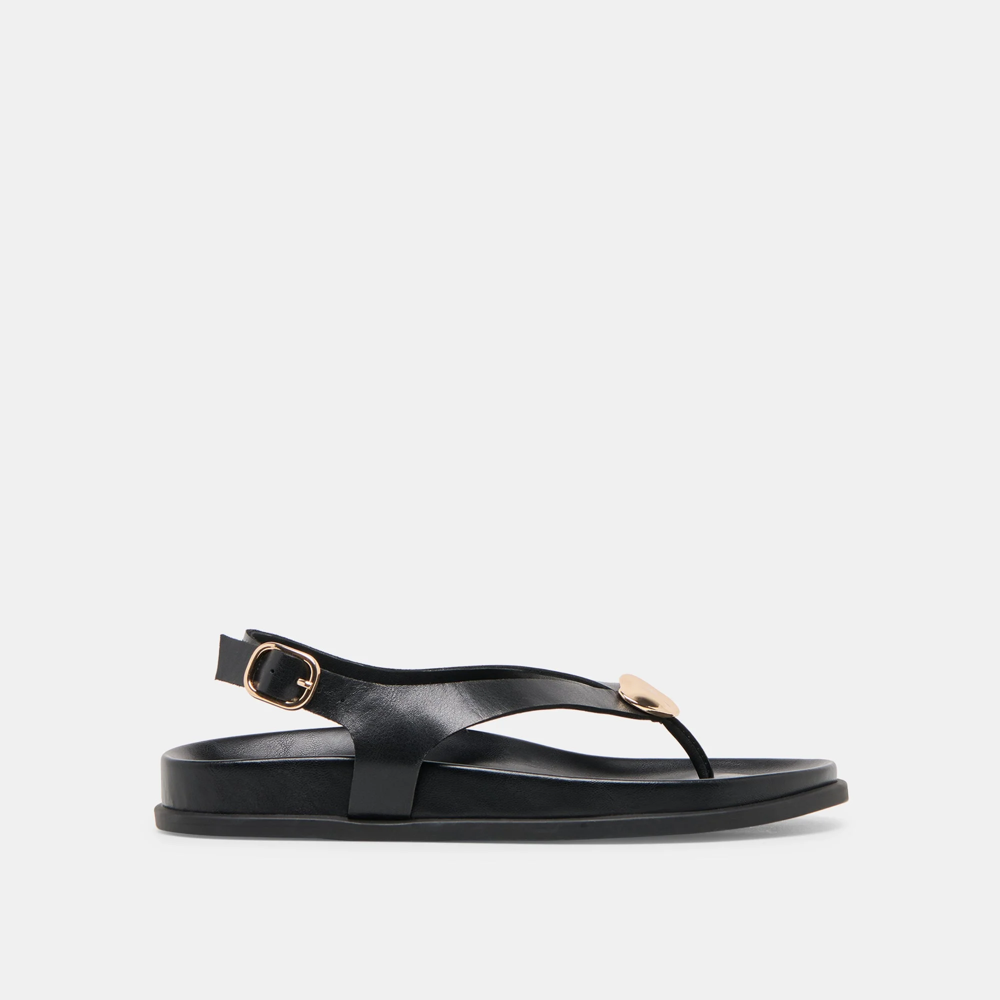 JONY SANDALS BLACK LEATHER - 1