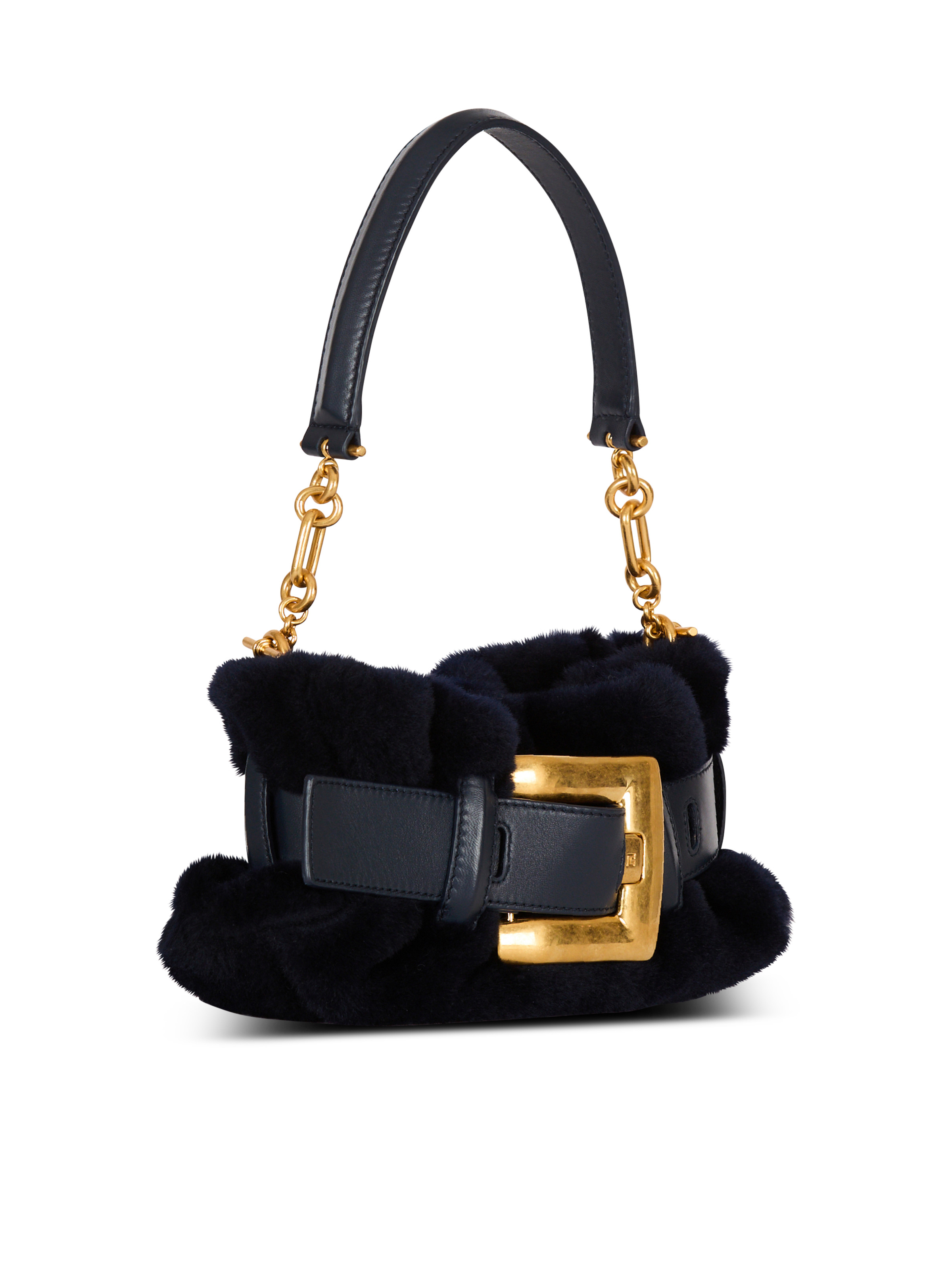 Mini Anthem bag in shearling - 3