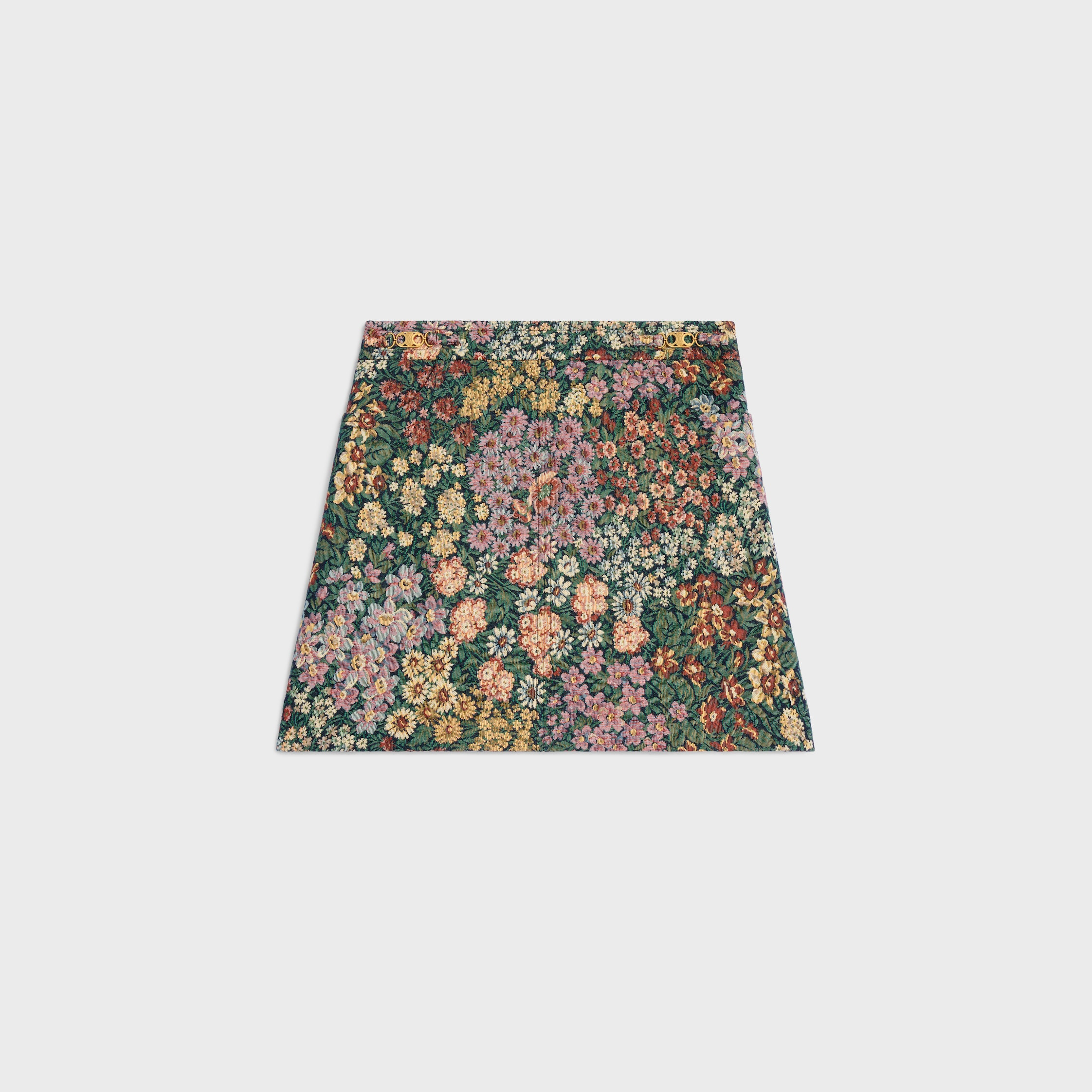 mini skirt IN cotton jacquard - 1