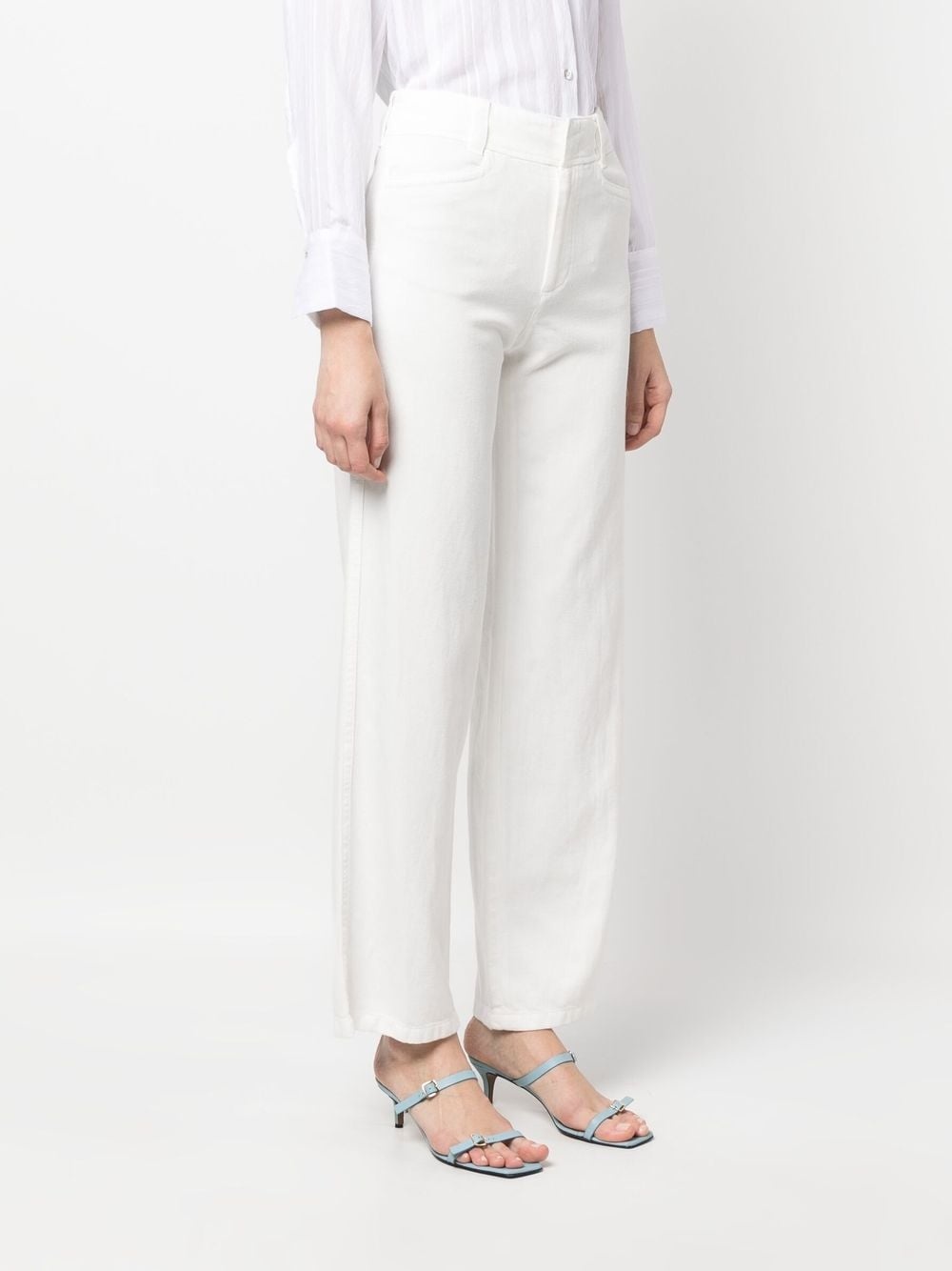 high-waist straight-leg trousers - 3