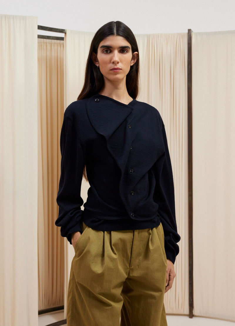 Lemaire TROMPE L’OEIL CARDIGAN JUMPER outlook