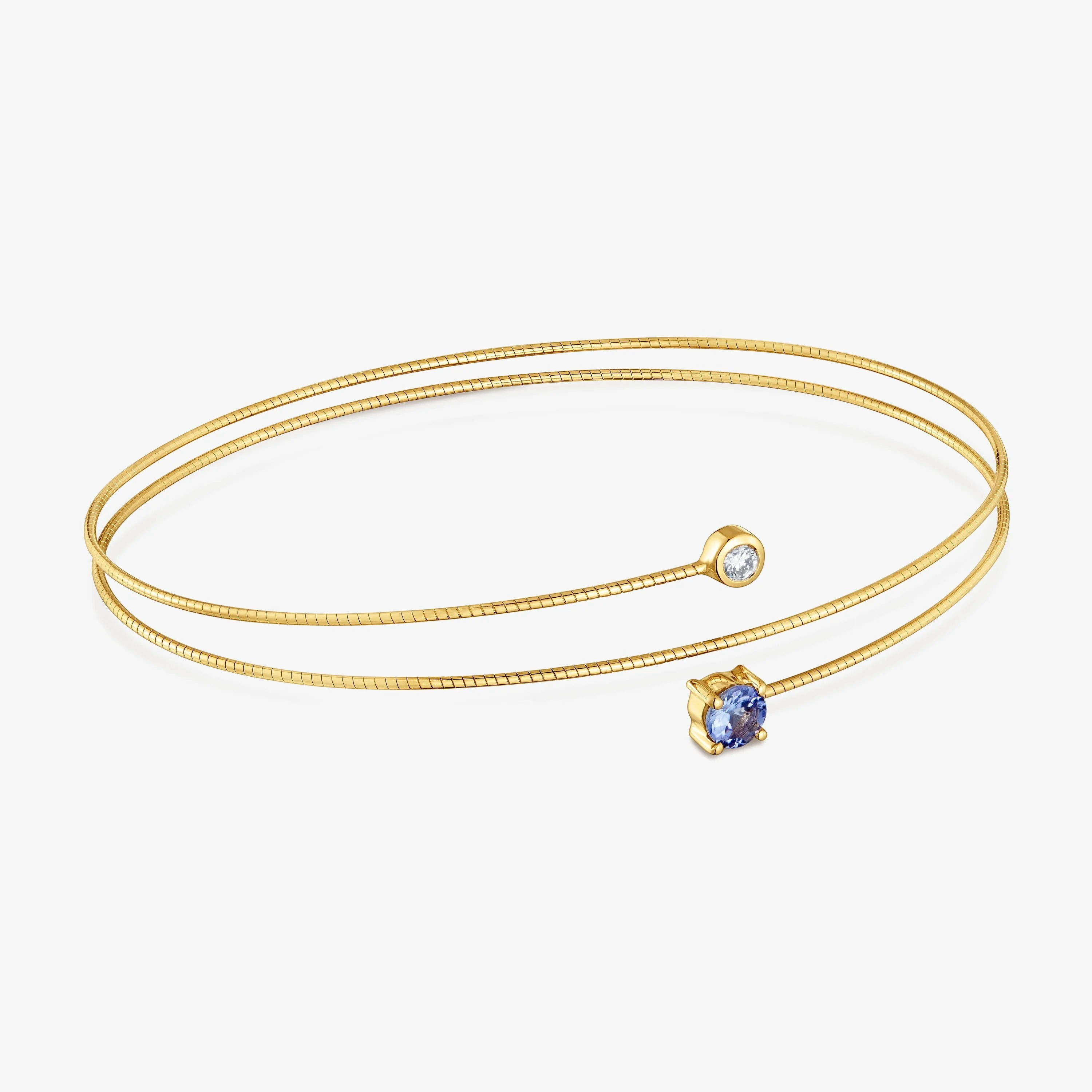 9kt gold, titanium, diamond and tanzanite Bangle TOUS Bucle - 1