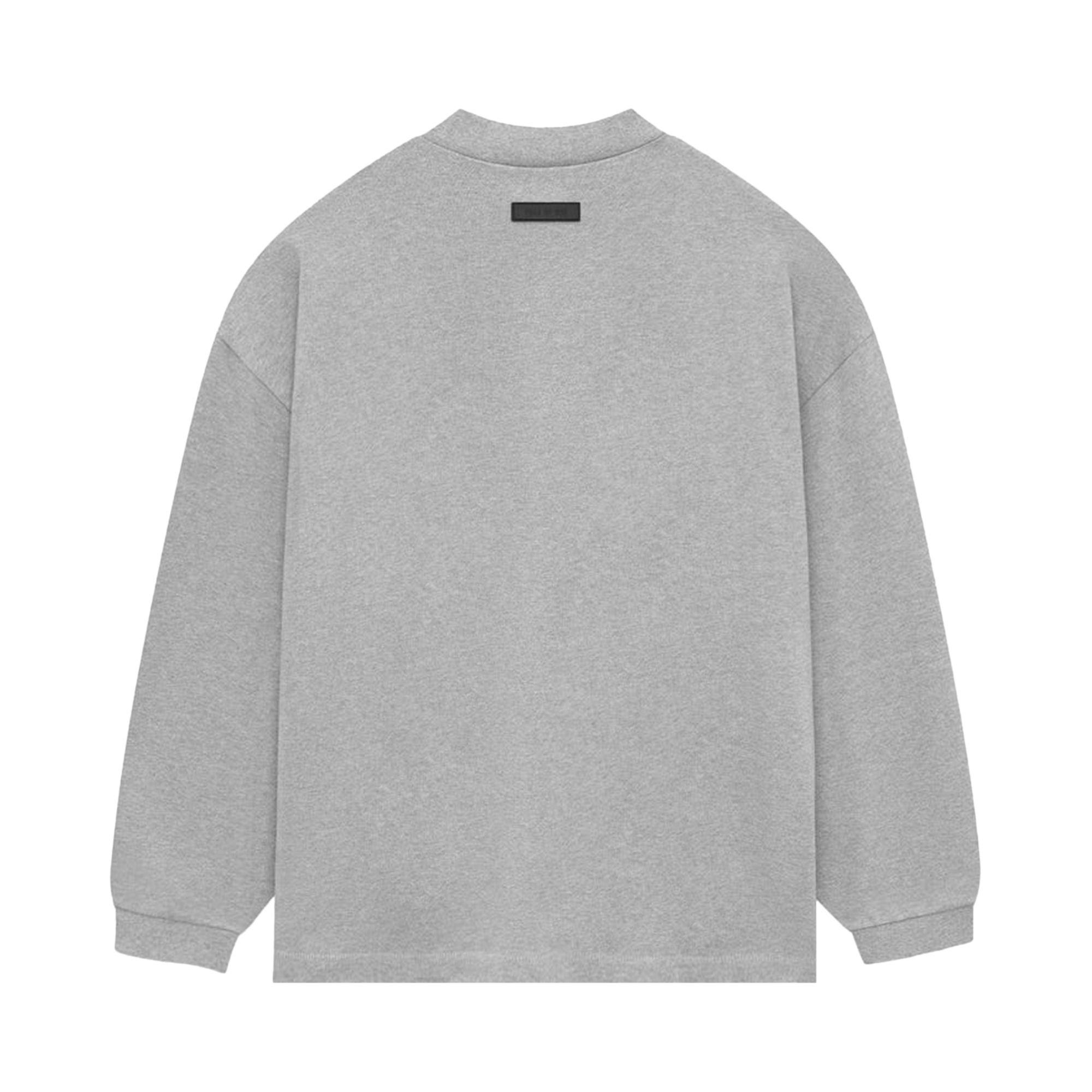 Fear of God Essentials Heavy Jersey Long-Sleeve T-Shirt 'Light Heather Grey' - 2