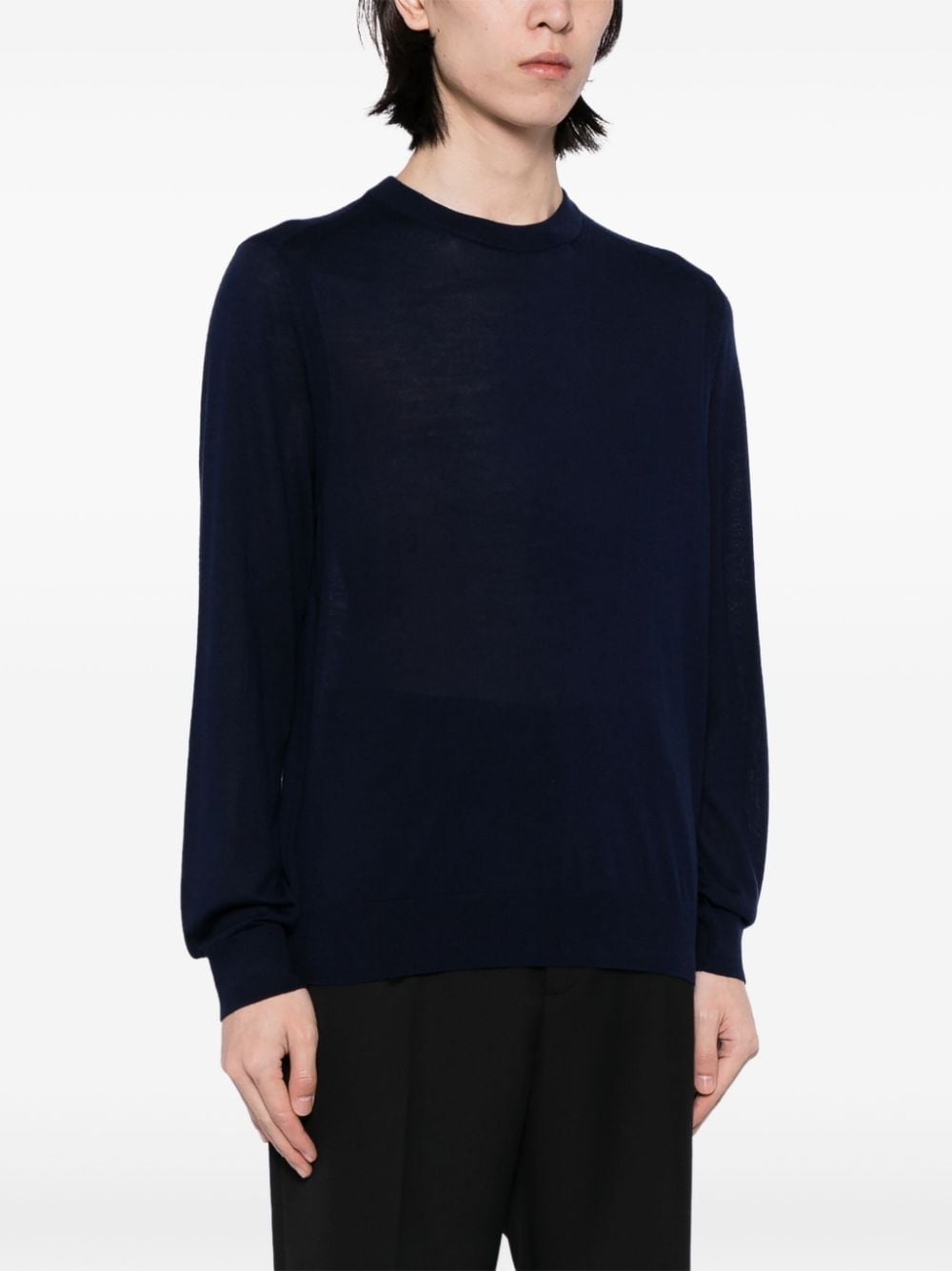 fine-knit merino wool jumper - 3