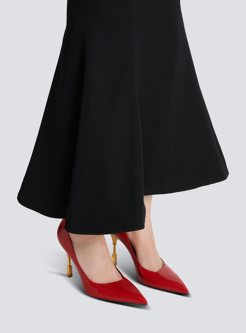Balmain Moneta patent leather courts outlook