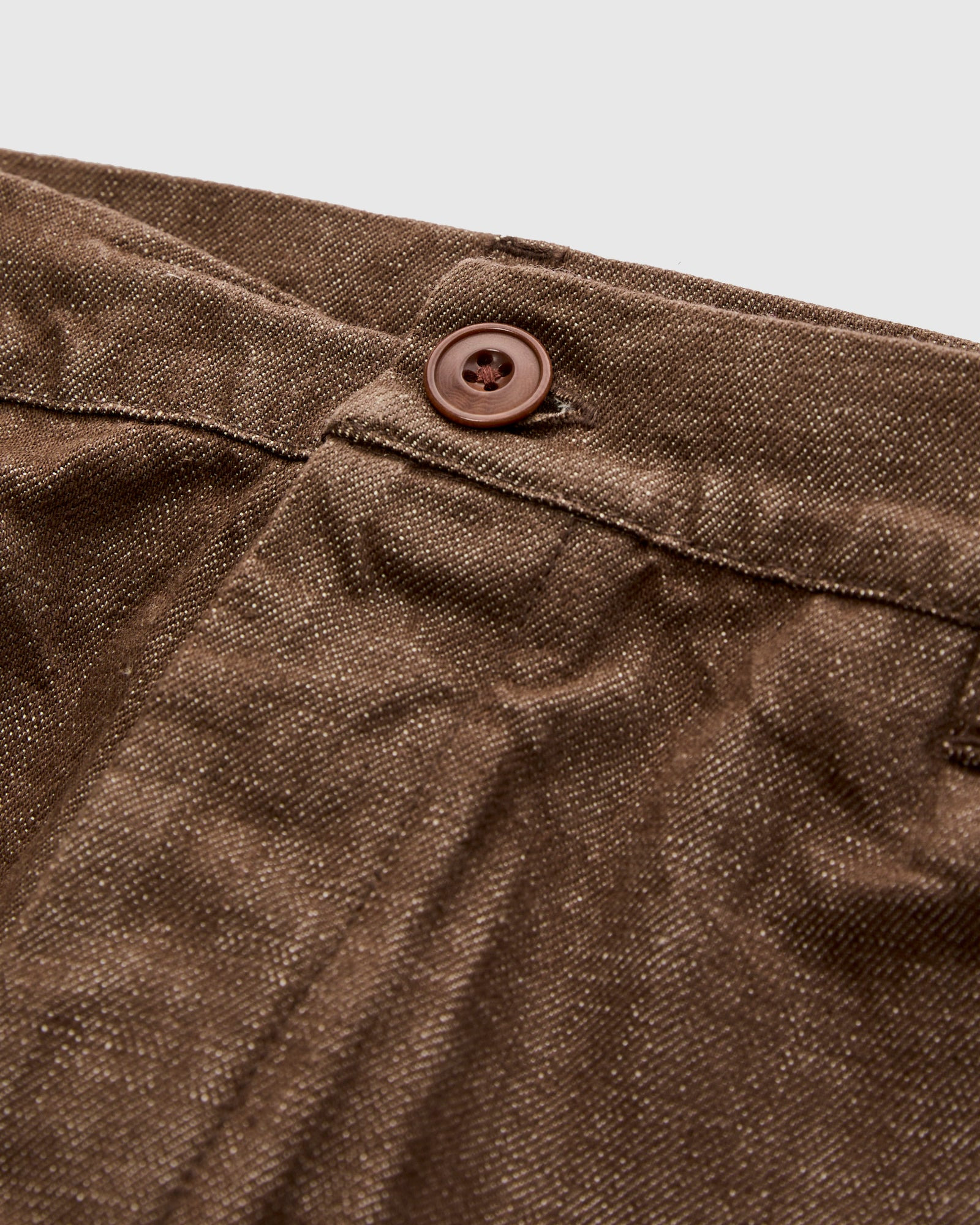Harvest Pant in Brown Denim - 5
