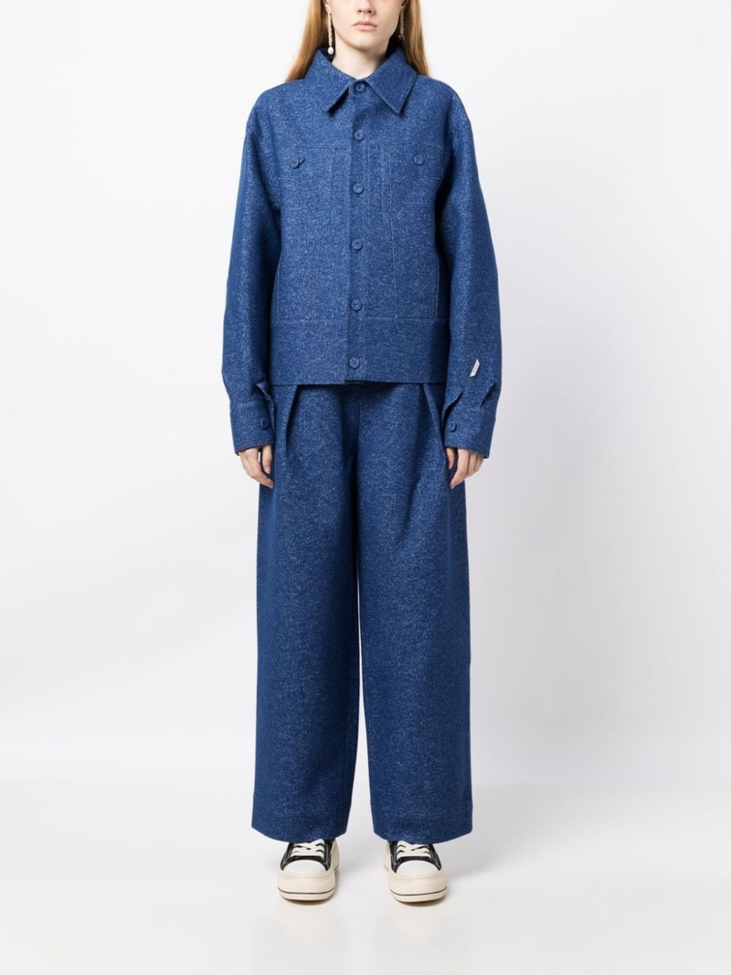 ADER error pleat-detail straight-leg trousers outlook