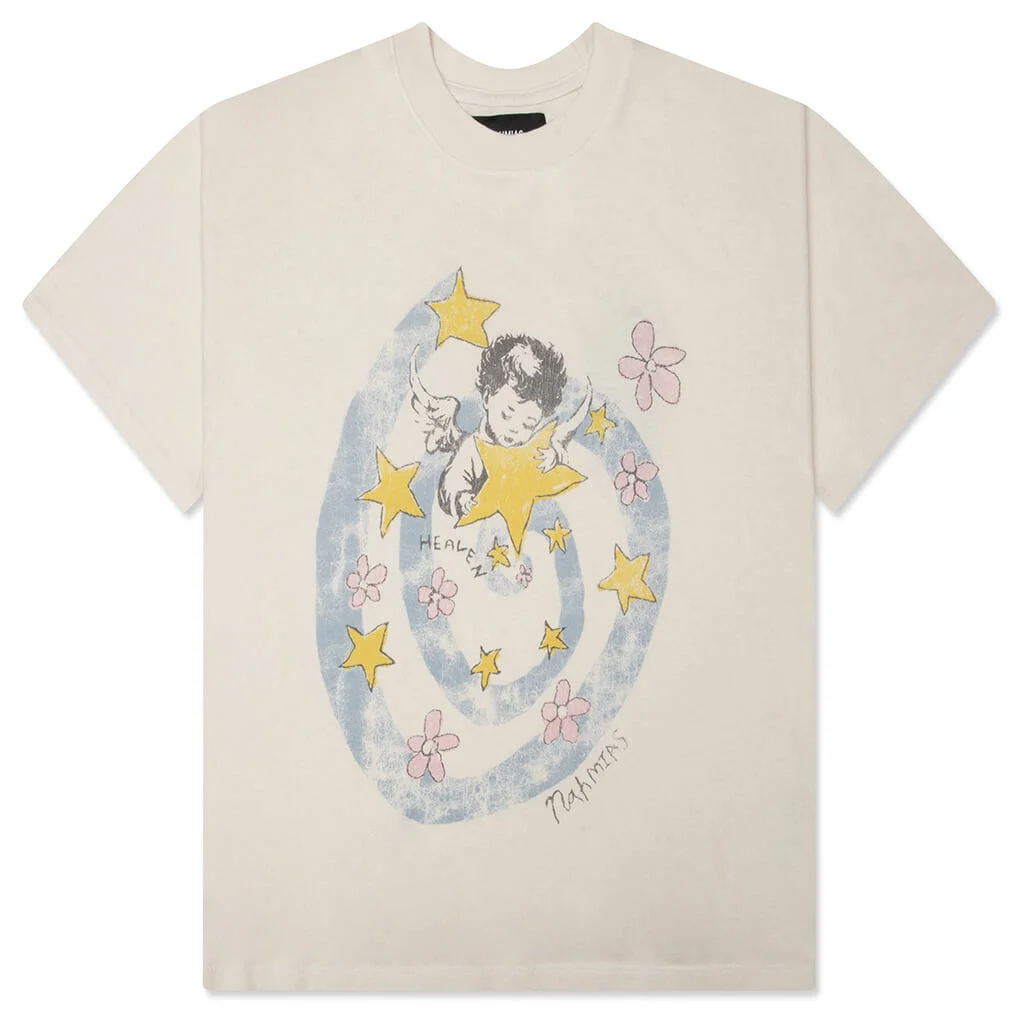 HEAVEN BOXY TEE - EGG WHITE - 1