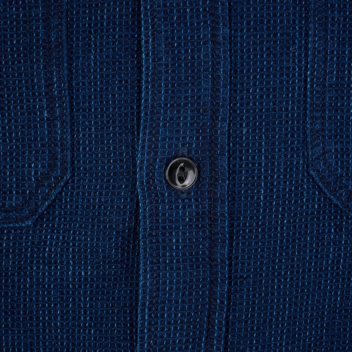 IHSH-96-IND Waffle Work Shirt Indigo - 5