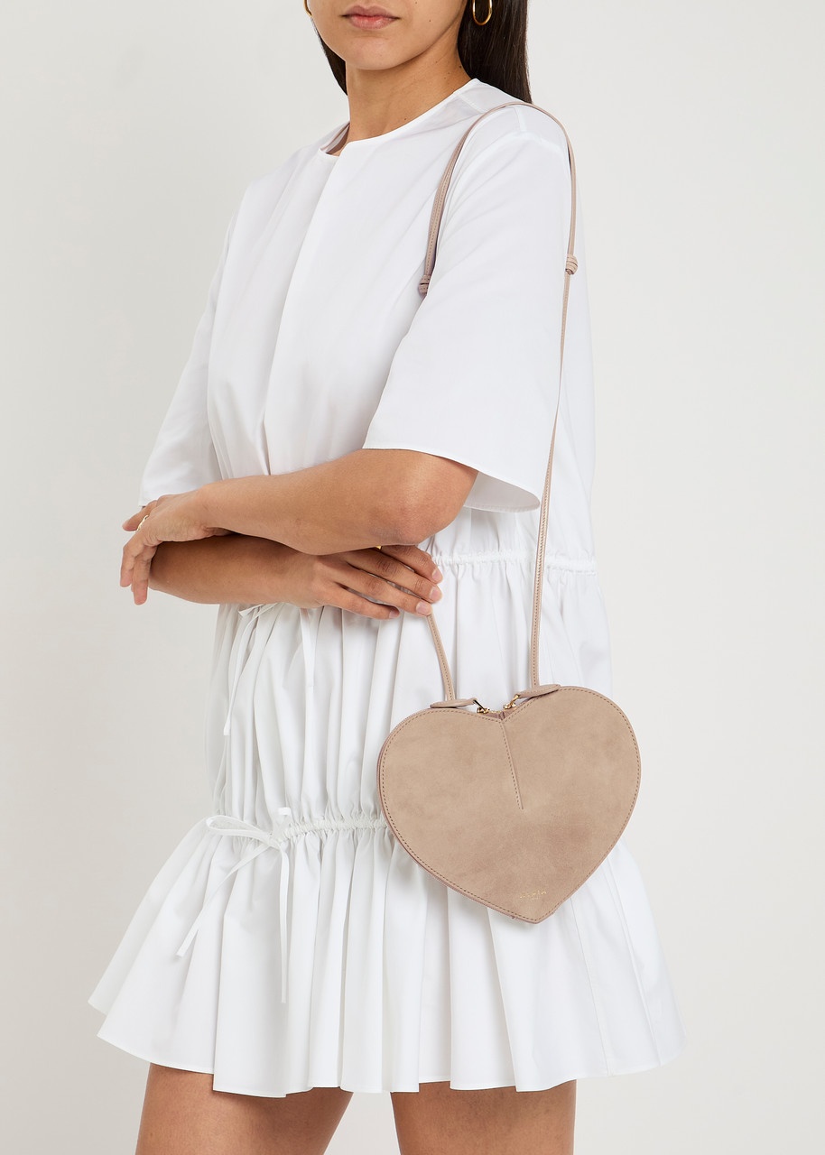 Alaïa Le Coeur Suede Cross-body bag - 5