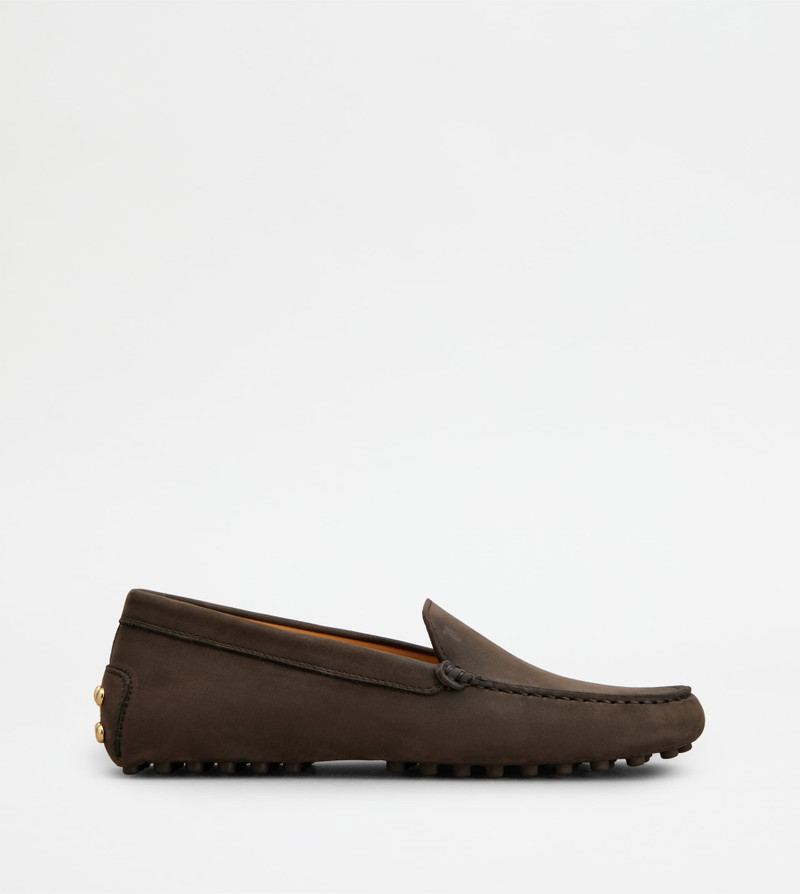 GOMMINO LOAFERS IN NUBUCK - BROWN 1