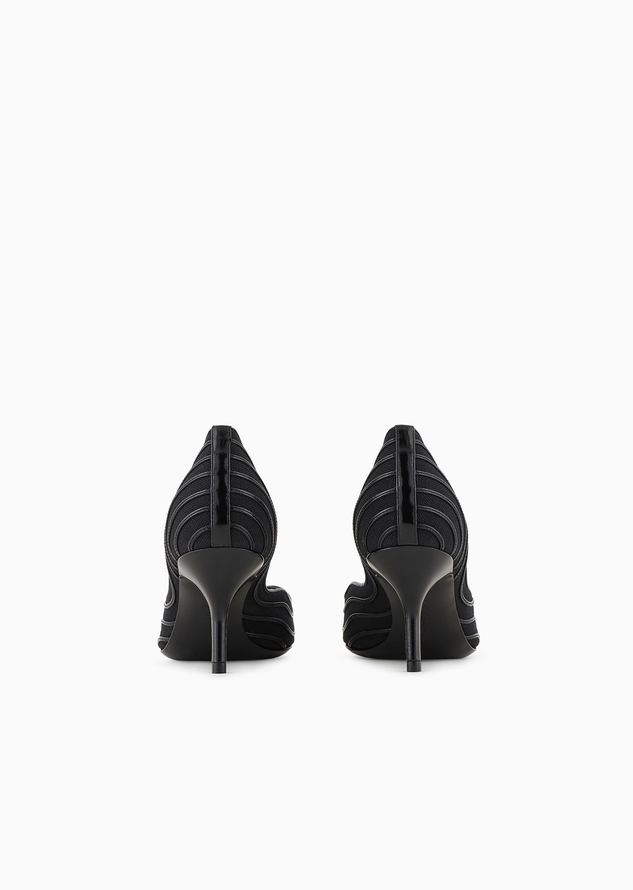Canvas and leather court shoes - 4