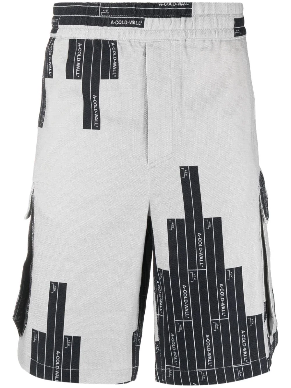 Vector-monogram cargo shorts - 1